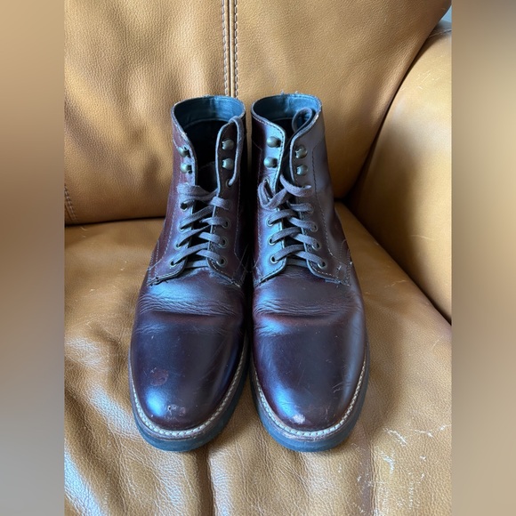 Thursday Boot Co. Captain Lace Up Boots Mens 9 Genuine Brown Leather Handcrafted - Picture 2 of 7